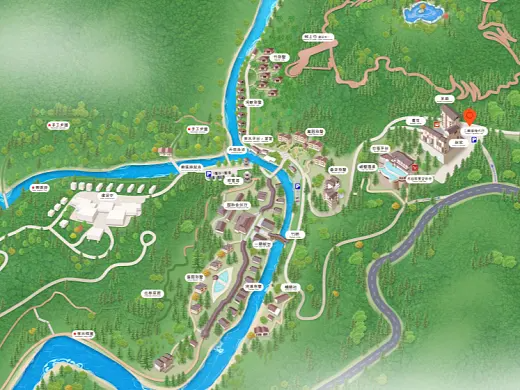 拜泉结合景区手绘地图智慧导览和720全景技术，可以让景区更加“动”起来，为游客提供更加身临其境的导览体验。